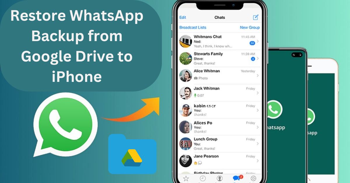 Restore WhatsApp Backup from Google Drive to iPhone