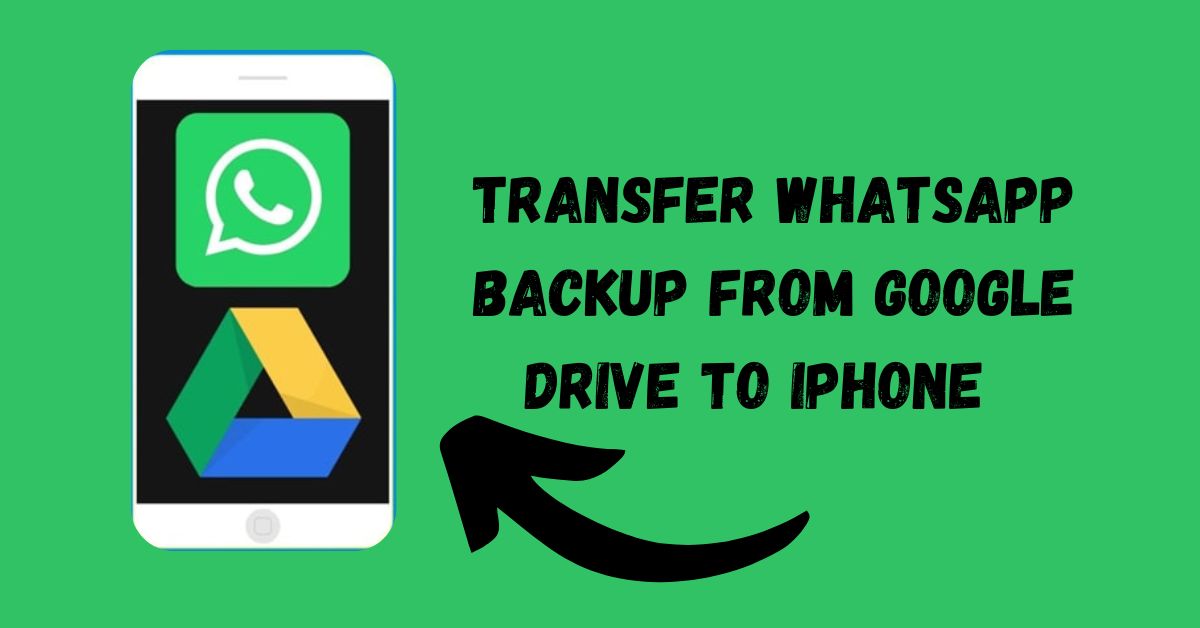 Transfer WhatsApp Backup from Google Drive to iPhone