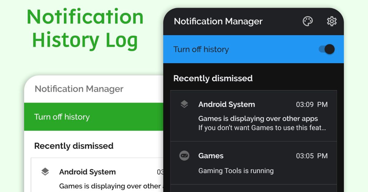 Using Notification History (Android Only)